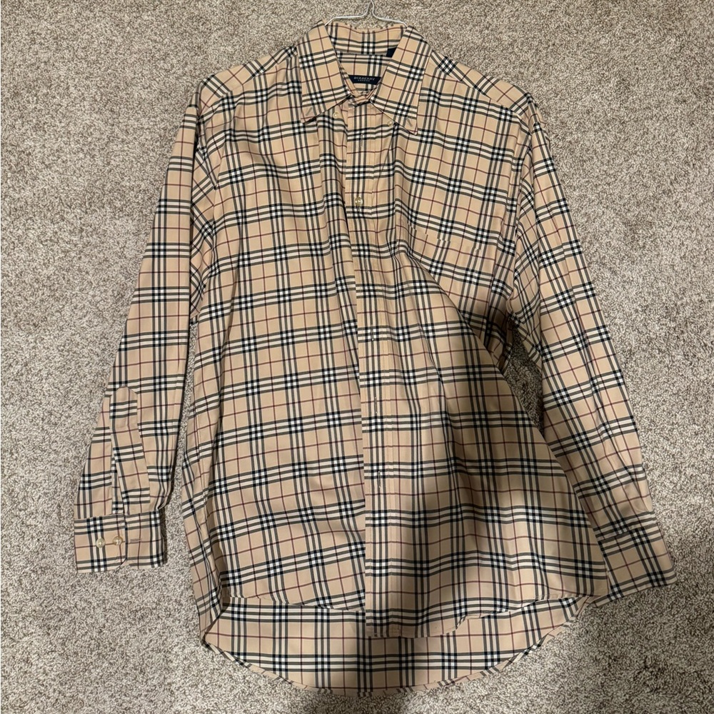 Men's size medium Burberry button-down shirt